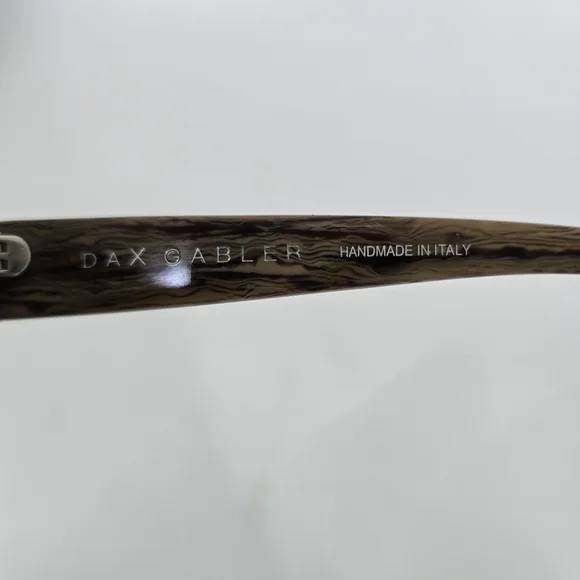 Dax Gabler Oversize Square Sunglasses Wood Grain Frame Devi Kroell 135mm 109-A05 - Picture 4 of 14